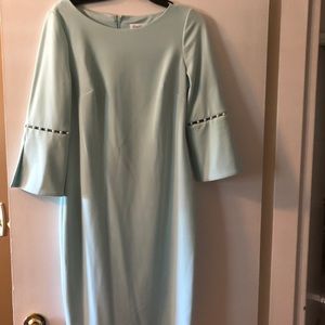 Calvin Klein Pearl Split Sleeve Sheath Dress